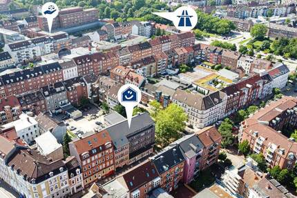 Kiel - zwischen Exerzierplatz und Gerichten - Büro oder Praxis in gefragter Lage mit Stellplätzen! 6 zimmer