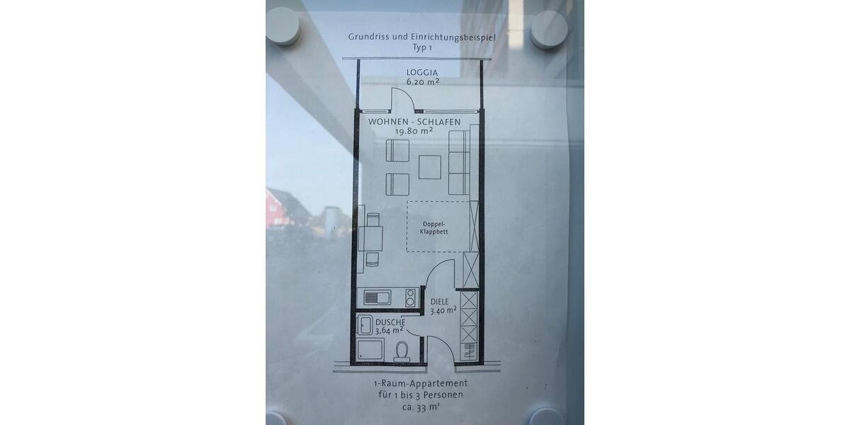 Etagenwohnung Laboe - 1 Zimmer, 33 m&sup2;, 125.000&euro; | Angebot:24695904