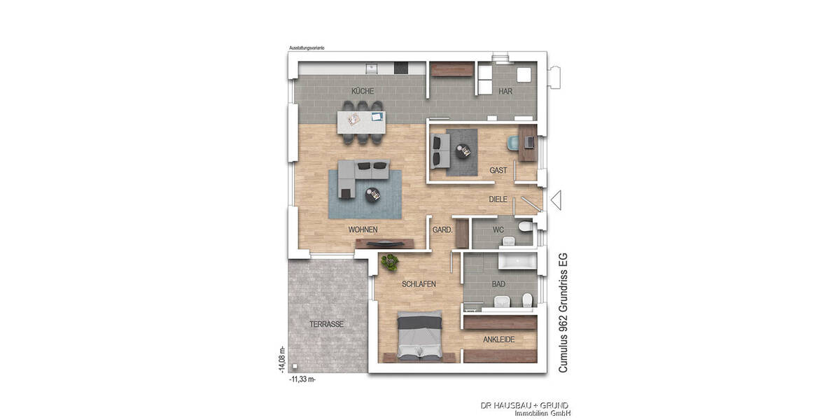 Bungalow Waabs / Großwaabs Großwaabs - 3 Zimmer, 126 m&sup2;, 359.600&euro; | Angebot:22920439