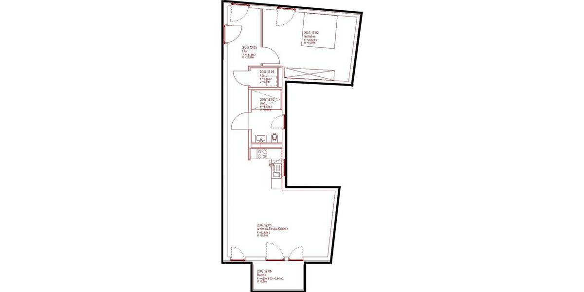 Etagenwohnung Kiel Hassee - 2 Zimmer, 78 m&sup2;, 800&euro; | Angebot:26825329
