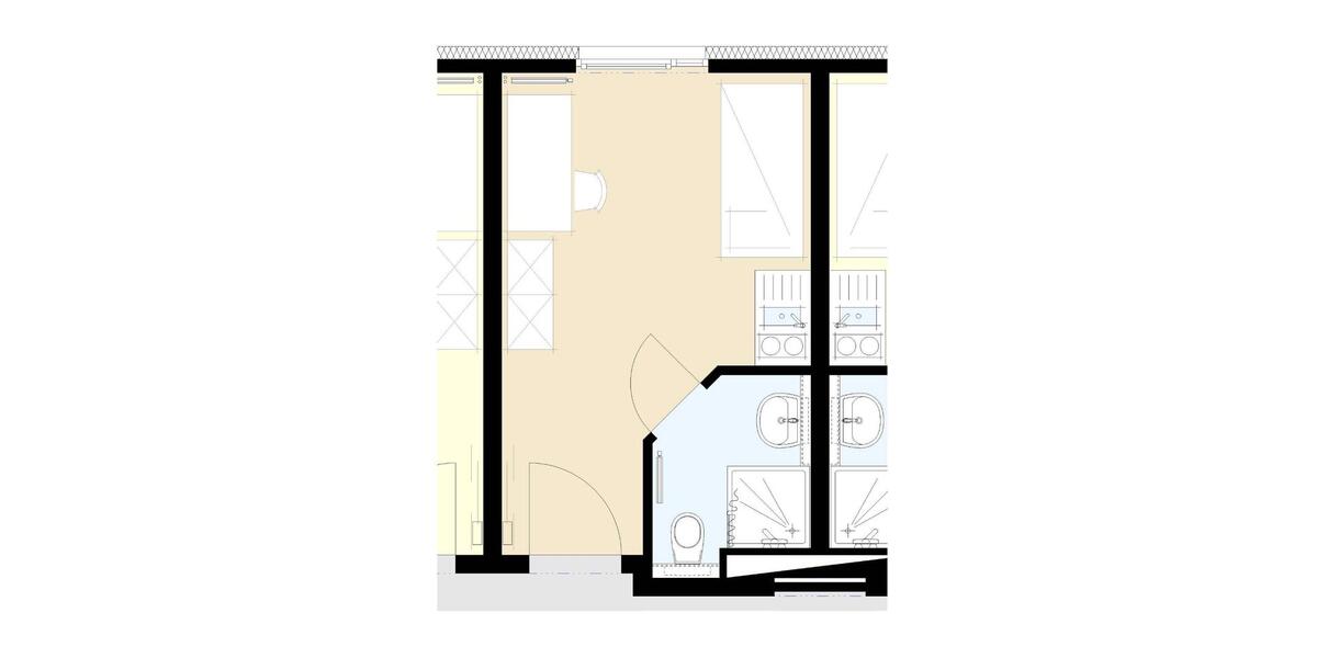 Etagenwohnung Kiel Wik - 1 Zimmer, 18 m&sup2;, 350&euro; | Angebot:16657114