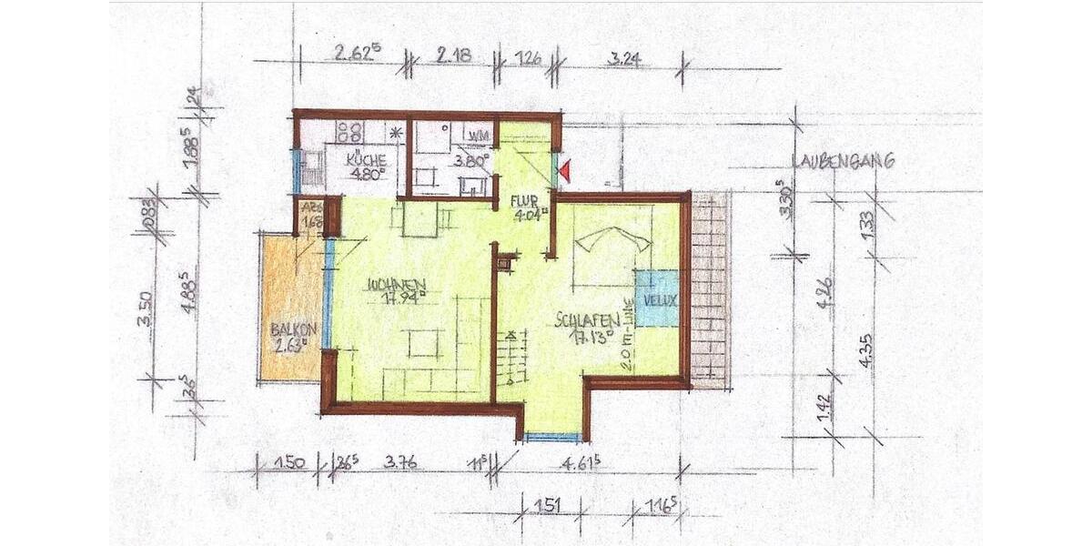 Maisonettenwohnung Mönkeberg - 2 Zimmer, 51 m&sup2;, 249.000&euro; | Angebot:27120199