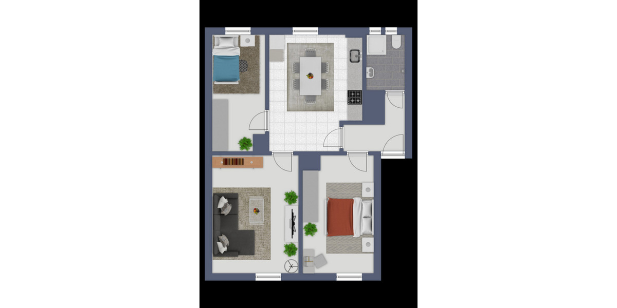 Erdgeschoßwohnung Kiel Neumühlen-Dietrichsdorf - 2.5 Zimmer, 52 m&sup2;, 539&euro; | Angebot:26162967