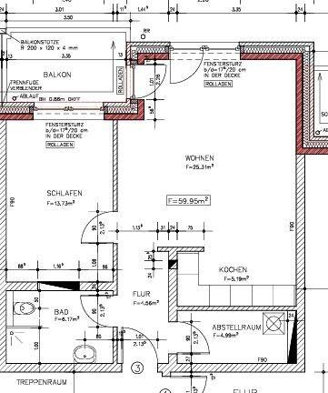 Erdgeschoßwohnung Neumünster Brachenfeld/Ruthenberg - 2 Zimmer, 64 m&sup2;, 775&euro; | Angebot:23728726