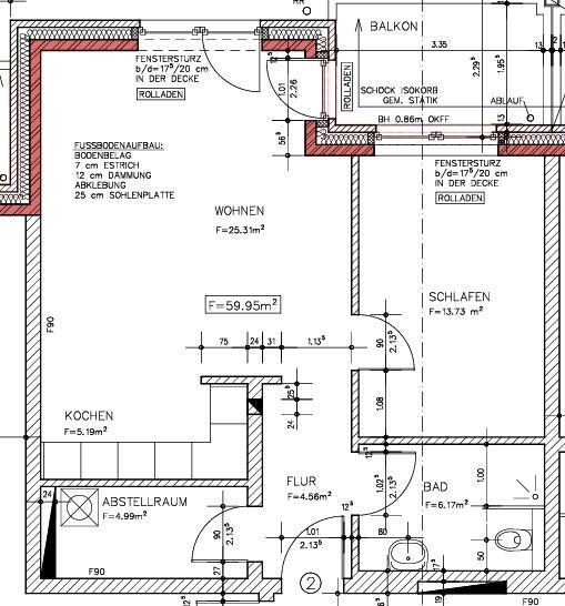 Erstbezug im Neubau: 2 Zimmer auf ca. 64,39 m² mit tollem Balkon (3 Wohnungen verfügbar)! 2 zimmer