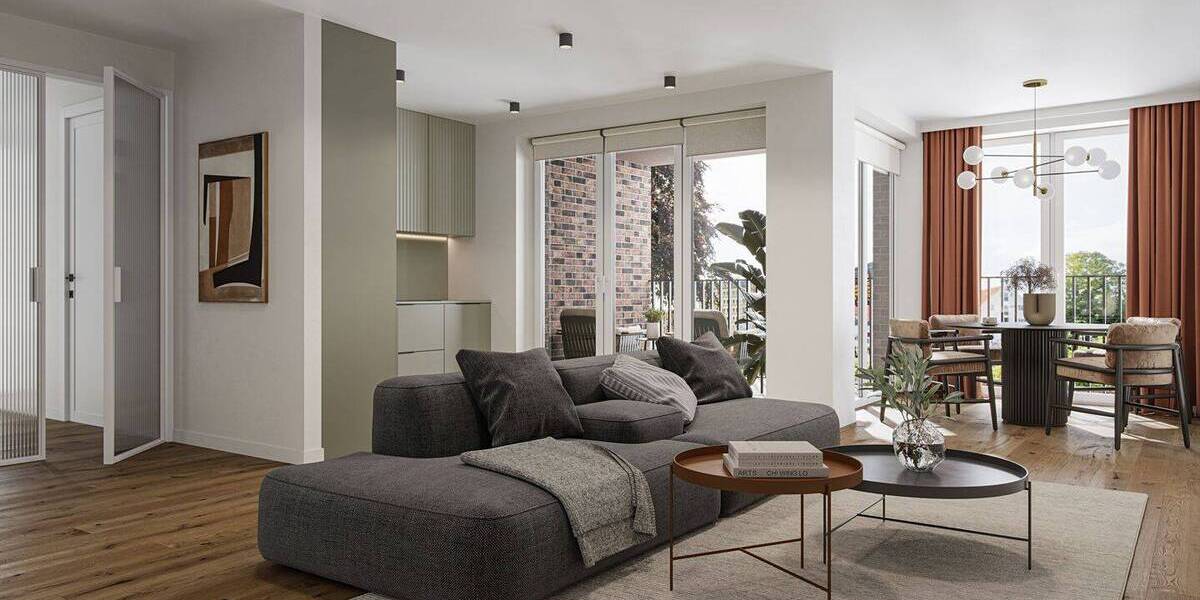 Etagenwohnung Eckernförde - 2 Zimmer, 54 m&sup2;, 298.000&euro; | Angebot:25927395