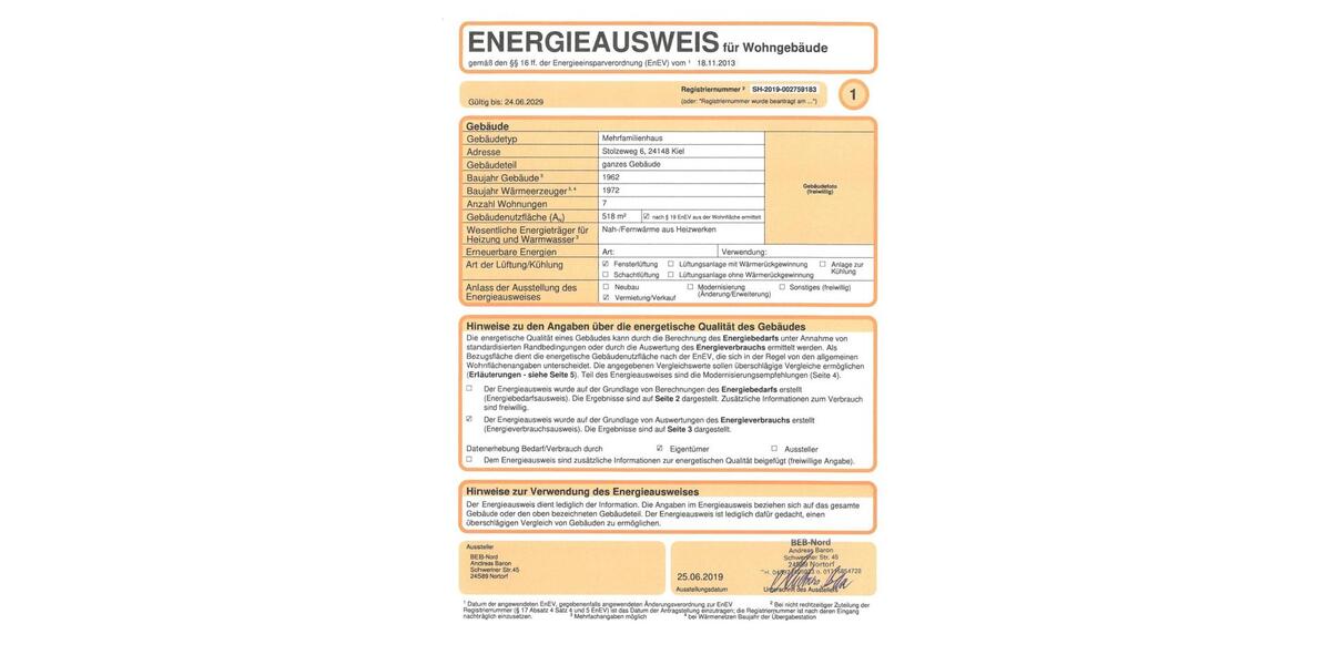 Hochparterre Kiel Ellerbek - 3.5 Zimmer, 74 m&sup2;, 720&euro; | Angebot:25991319