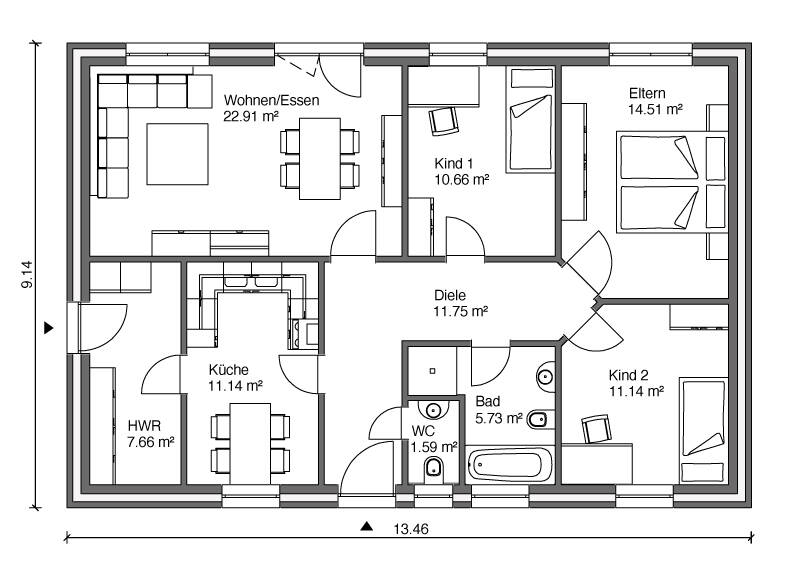 Mehrfamilienhaus, Wohnhaus Kiel Suchsdorf - 4 Zimmer, 100 m&sup2;, 530.000&euro; | Angebot:26686806