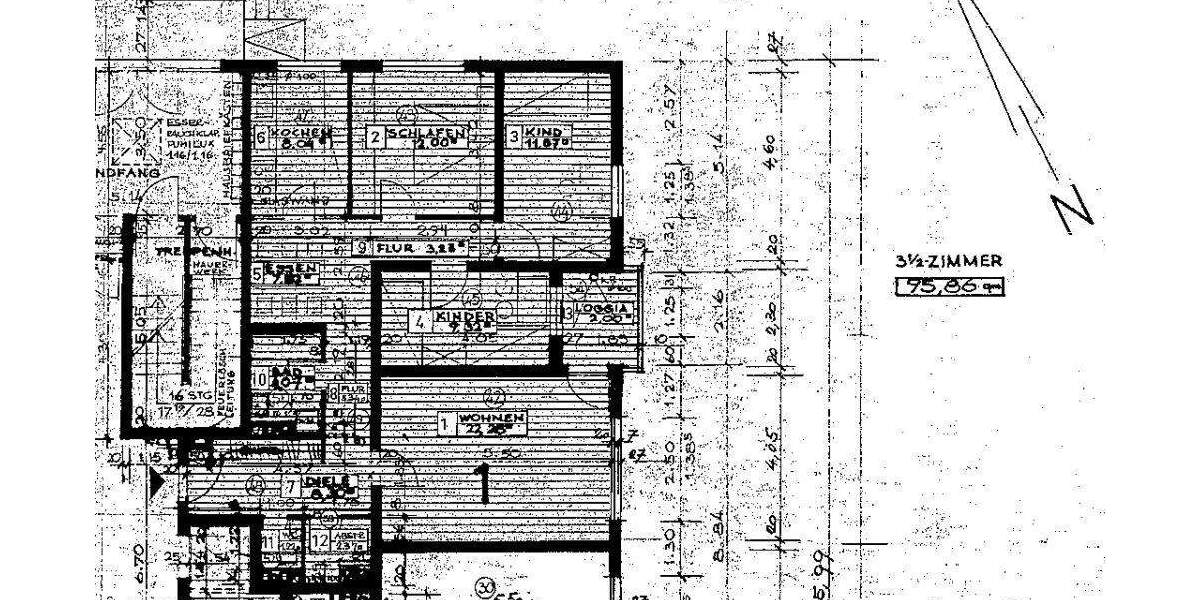 Bezugsfreie 4-Raum-Whg. mit Essdiele, Balkon, Gäste-WC, Abstellraum uvm. Kronshagen 3 zimmer