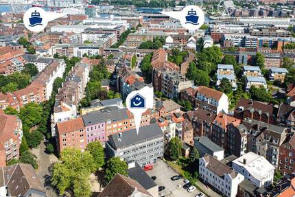 Kiel - zwischen Exerzierplatz und Gerichten - Büro oder Praxis in gefragter Lage mit Stellplätzen! 9 zimmer