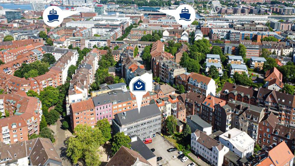 Kiel - zwischen Exerzierplatz und Gerichten - Büro oder Praxis in gefragter Lage mit Stellplätzen! 9 zimmer