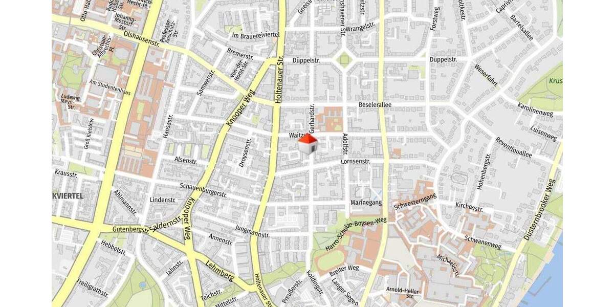 großzügige 1-ZW in der Gerhardstr. 31 in Kiel zu vermieten! Otto Stöben GmbH 1 zimmer