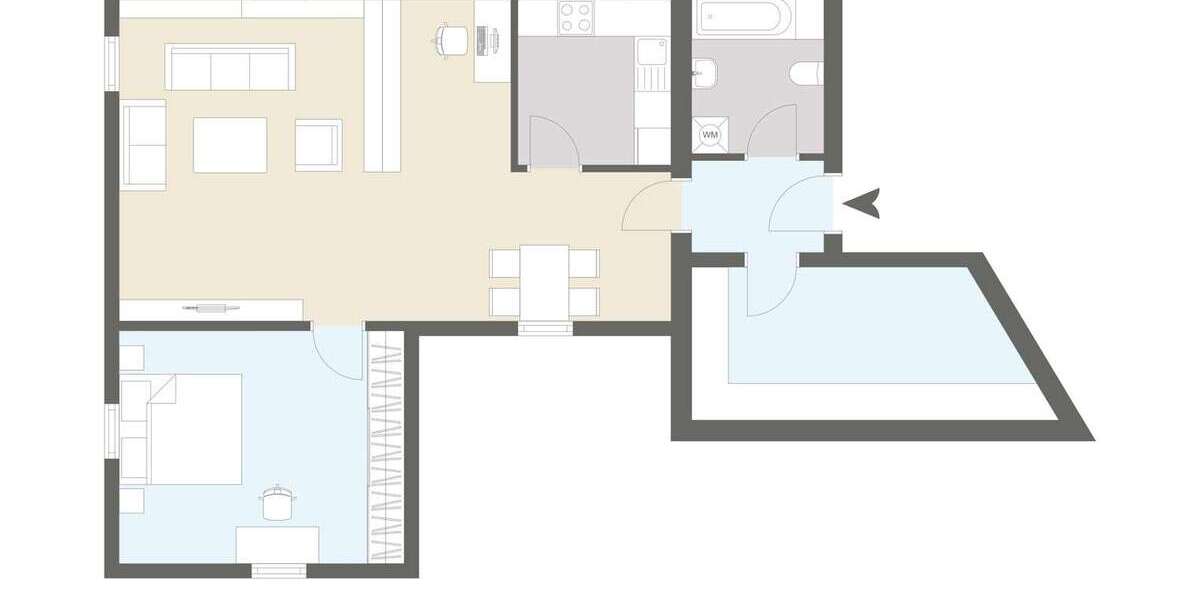 Etagenwohnung Stocksee - 3 Zimmer, 85 m&sup2;, 800&euro; | Angebot:26789015