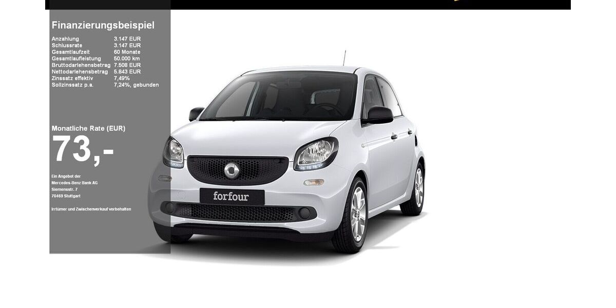 Smart ForFour 92.019 km 8.690 &euro; Kiel 24109