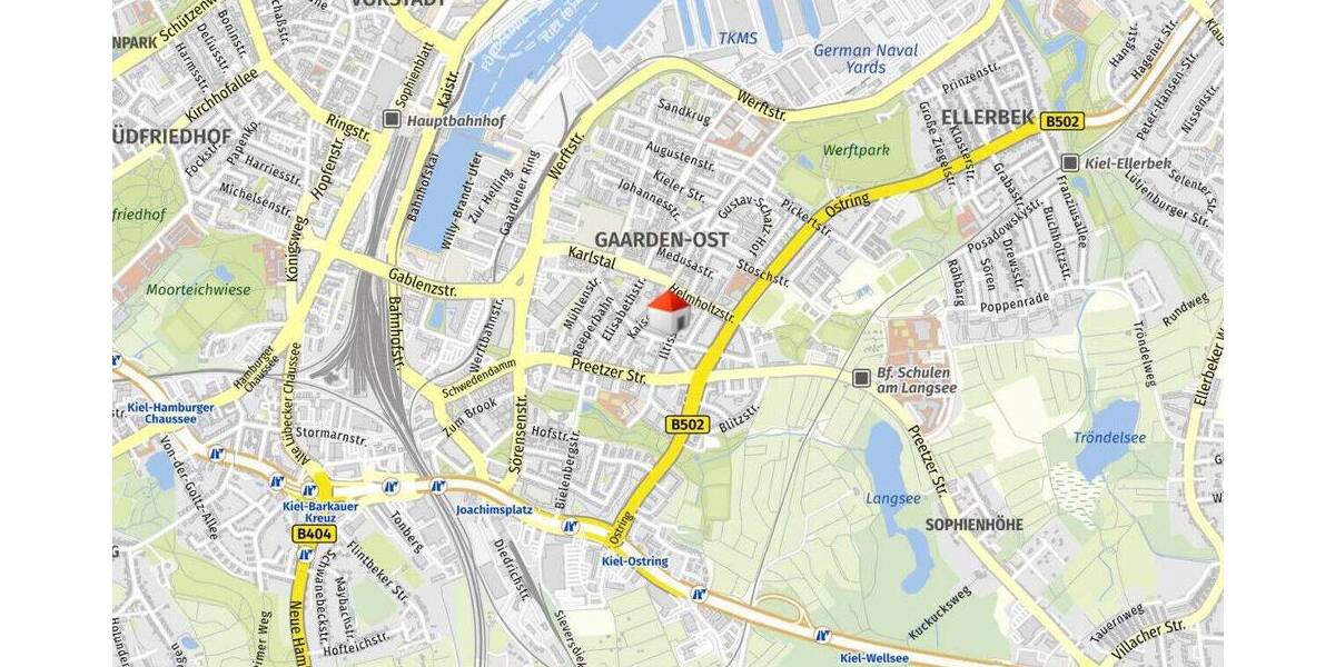 Etagenwohnung Kiel Gaarden-Ost - 4 Zimmer, 94 m&sup2;, 169.000&euro; | Angebot:26894697