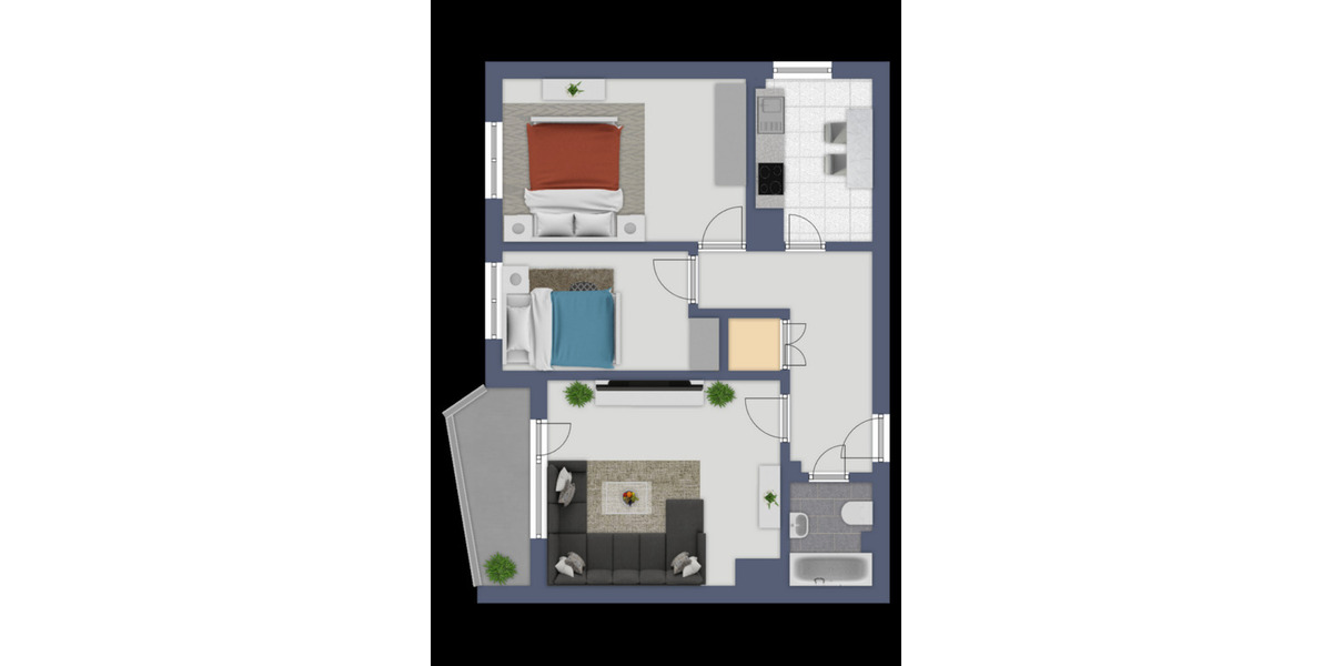 Etagenwohnung Kiel Neumühlen-Dietrichsdorf - 2.5 Zimmer, 74 m&sup2;, 665&euro; | Angebot:26236804