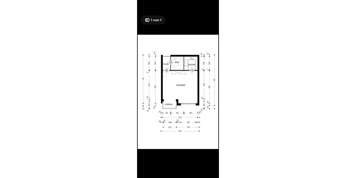 Etagenwohnung Neumünster Brachenfeld/Ruthenberg - 1 Zimmer, 33 m&sup2;, 93.000&euro; | Angebot:26356165