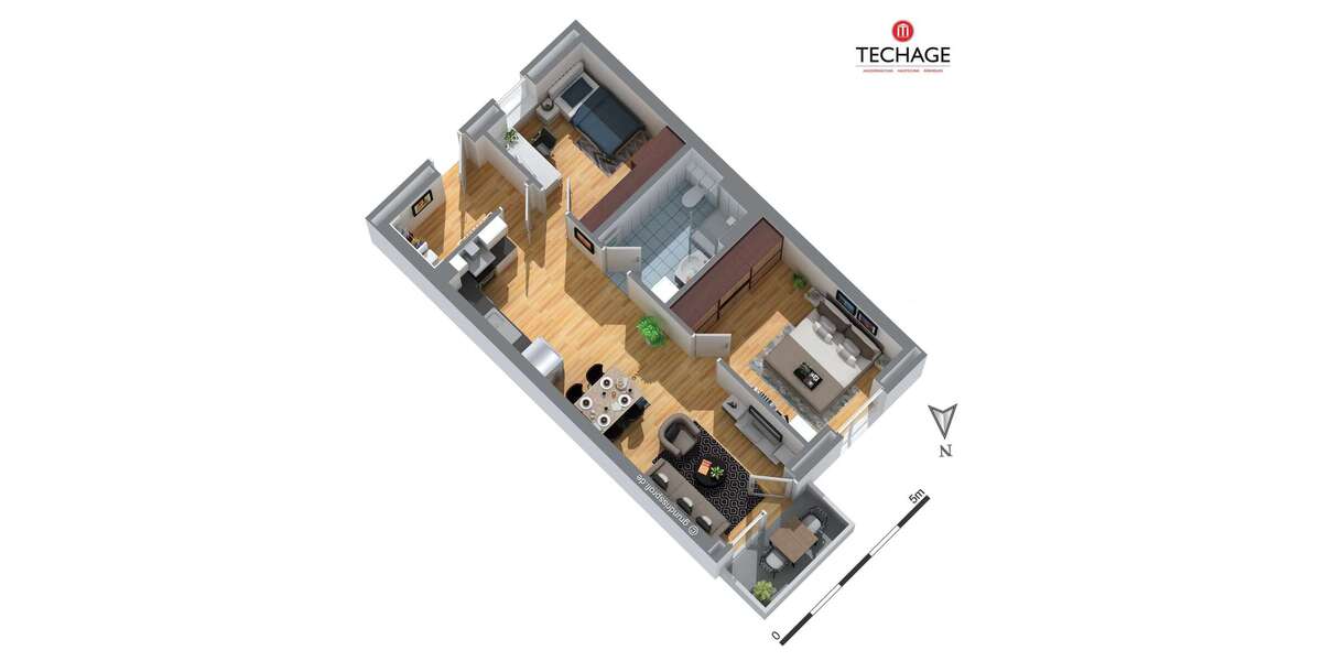 Etagenwohnung Kronshagen - 3 Zimmer, 66 m&sup2;, 1.180&euro; | Angebot:26841247