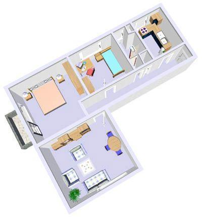 Etagenwohnung Kiel Friedrichsort - 3 Zimmer, 68 m&sup2;, 650&euro; | Angebot:26283654