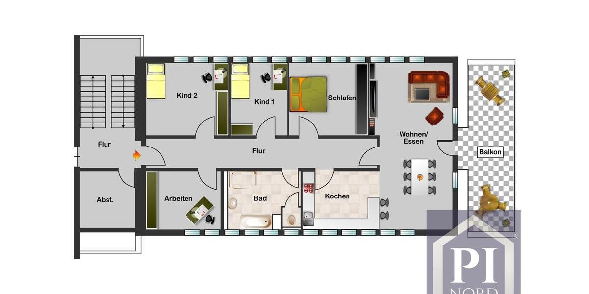 Einfamilienhaus Kiel Friedrichsort - 5 Zimmer, 138 m&sup2;, 2.380&euro; | Angebot:26644484