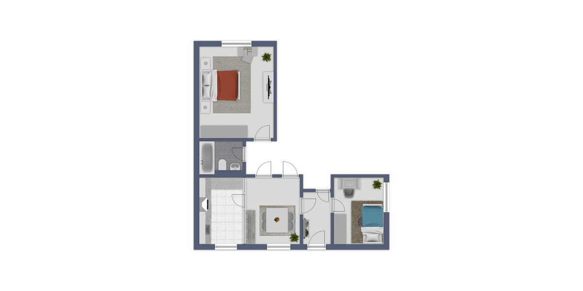Etagenwohnung Melsdorf - 2.5 Zimmer, 73 m&sup2;, 599&euro; | Angebot:26358472