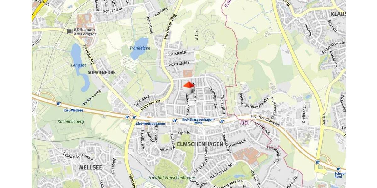 Reihenmittelhaus Kiel Elmschenhagen-Nord - 3 Zimmer, 79 m&sup2;, 169.000&euro; | Angebot:26799201