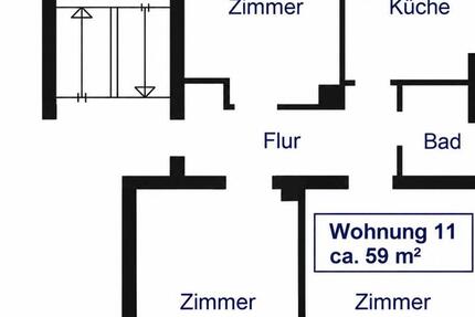 Wohnung Kiel Ellerbek - 3 Zimmer, 60 m&sup2;, 800&euro; | Angebot:27638213