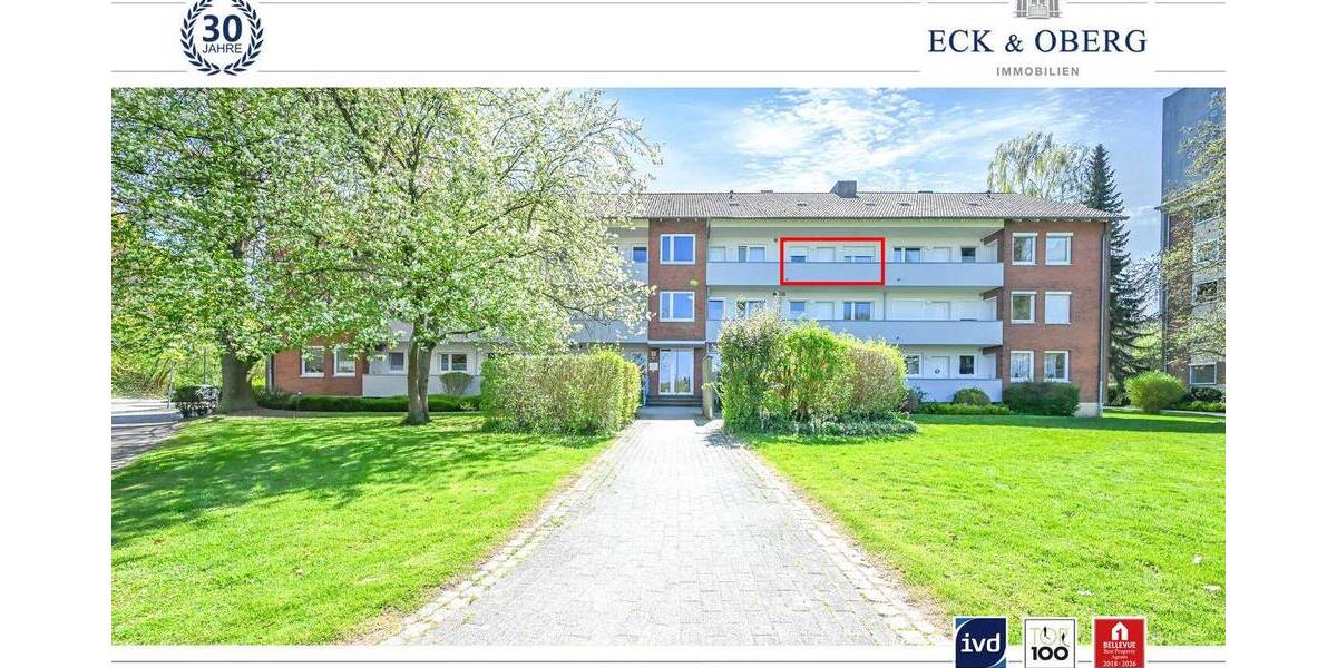 Etagenwohnung Kiel Neumühlen-Dietrichsdorf - 2 Zimmer, 46 m&sup2;, 129.500&euro; | Angebot:26904291
