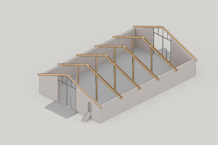Lagerhalle zu vermieten - 270 qm, Gewerbe, Lager zimmer