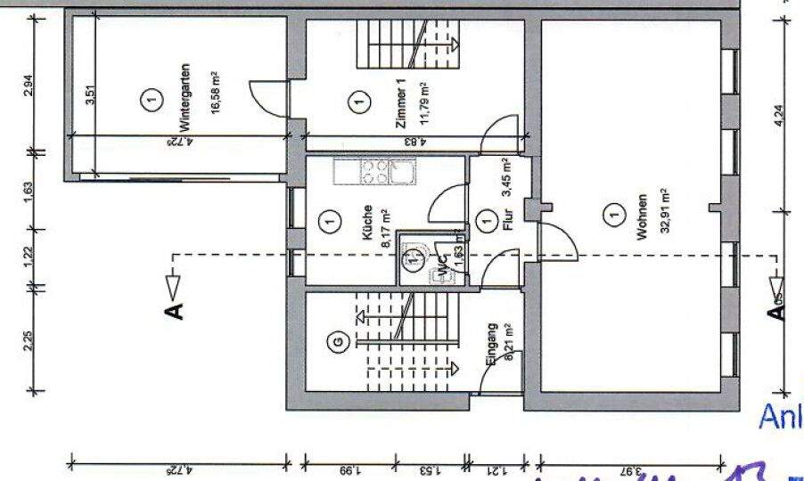 Etagenwohnung Neumünster Innenstadt - 5 Zimmer, 137 m&sup2;, 163.200&euro; | Angebot:25725662