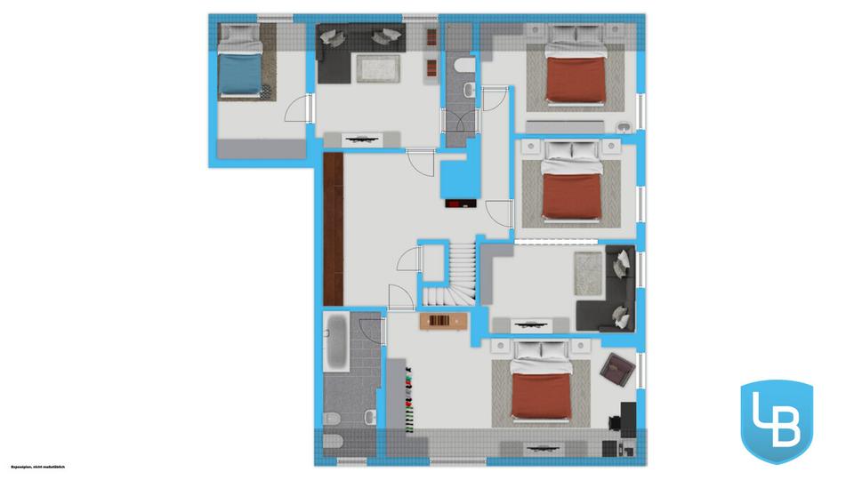 Maisonettenwohnung Plön - 7 Zimmer, 220 m&sup2;, 1.400&euro; | Angebot:26251338