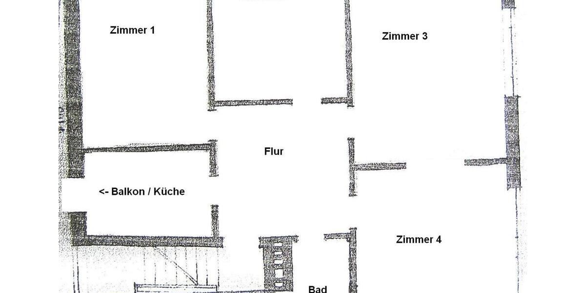 Etagenwohnung Kiel Südfriedhof - 4 Zimmer, 92 m&sup2;, 1.100&euro; | Angebot:25268014