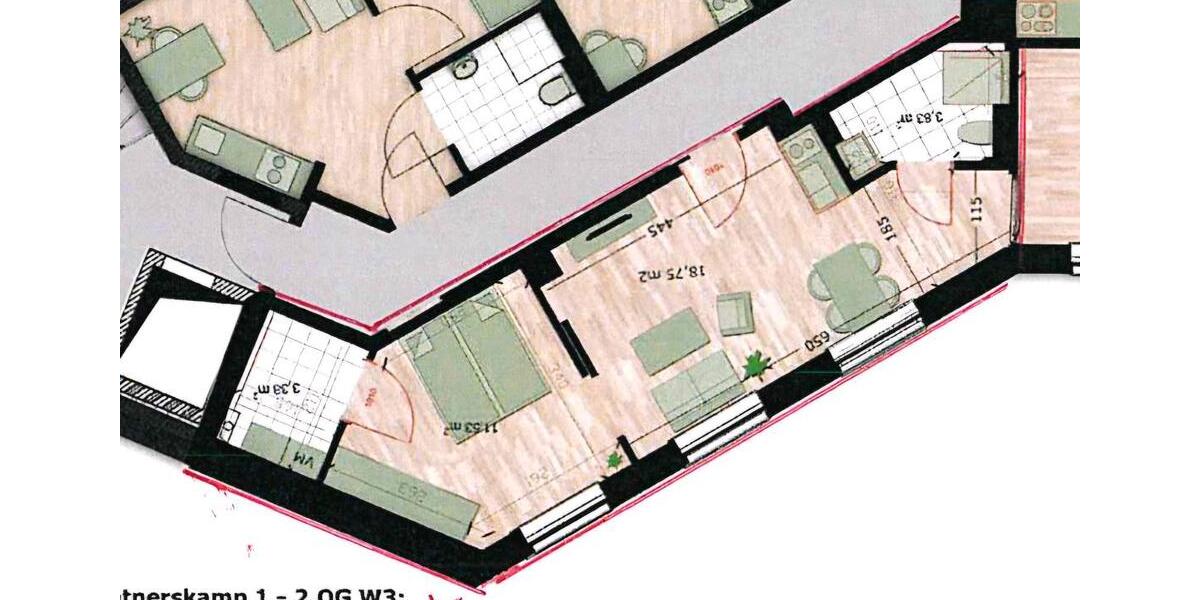 Wohnung in Flintbek 2 zimmer