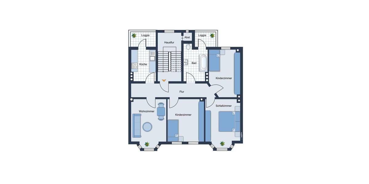 Etagenwohnung Kiel Gaarden-Ost - 4 Zimmer, 94 m&sup2;, 169.000&euro; | Angebot:26894697