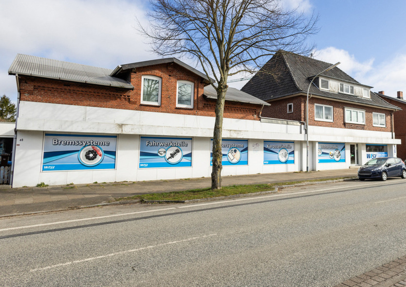 Vielseitige Ladenfläche in Rendsburg-Mitte – 400 m² mit Lagerflächen und einem großzügigem Hinterhof