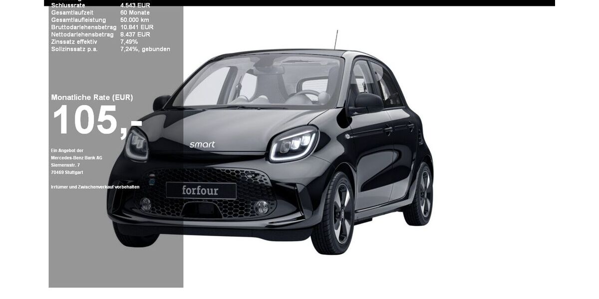 Smart ForFour 60.314 km 12.580 &euro; Kiel 24109