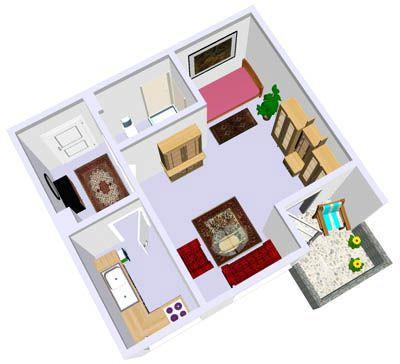 Etagenwohnung Kiel Ellerbek - 1 Zimmer, 40 m&sup2;, 460&euro; | Angebot:24808350