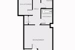 Etagenwohnung Kiel Neumühlen-Dietrichsdorf - 2 Zimmer, 47 m&sup2;, 128.000&euro; | Angebot:26649243