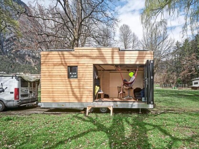 Ökologisches Tech-Tinyhouse auf 3,5t Alu-Fahrgestell