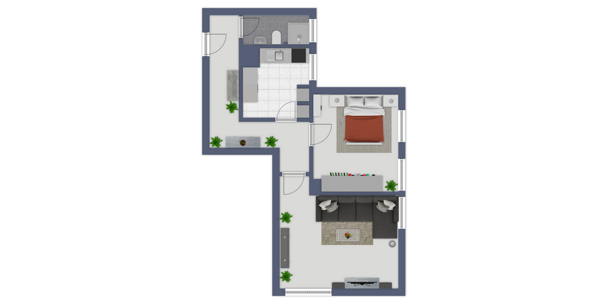Etagenwohnung Kiel Ellerbek - 2 Zimmer, 58 m&sup2;, 529&euro; | Angebot:26137924