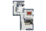 Etagenwohnung Kiel Ellerbek - 2 Zimmer, 58 m&sup2;, 529&euro; | Angebot:26137924