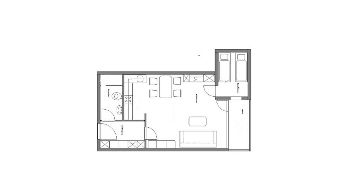 Etagenwohnung Kronshagen - 1.5 Zimmer, 46 m&sup2;, 500.000&euro; | Angebot:26461040