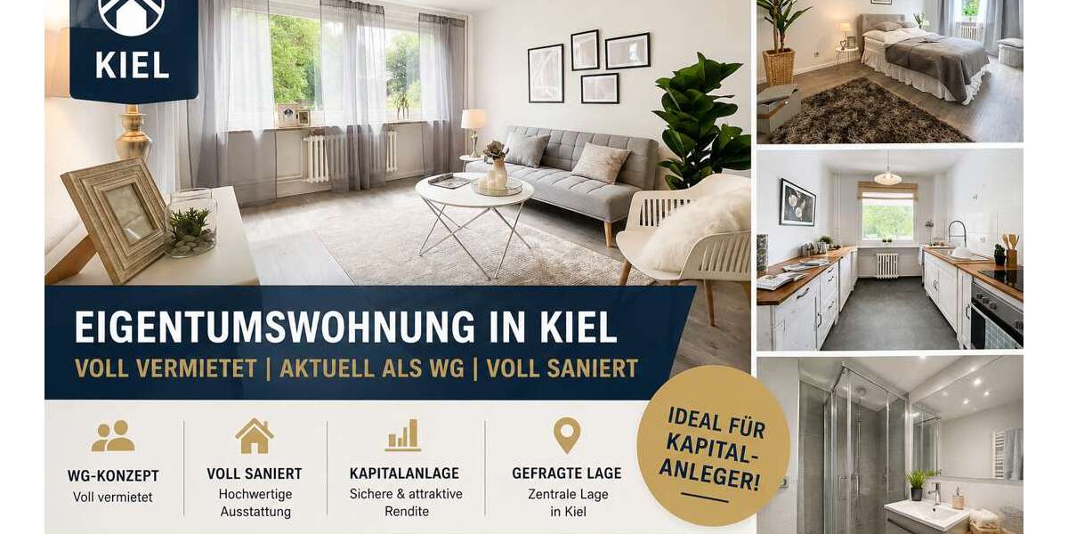 Etagenwohnung Kiel Friedrichsort - 3 Zimmer, 73 m&sup2;, 199.000&euro; | Angebot:26779958