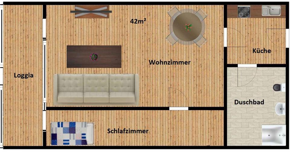Dachgeschoßwohnung Schönberg (Holstein) - 2 Zimmer, 40 m&sup2;, 649&euro; | Angebot:26196321