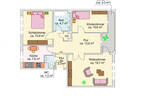 Etagenwohnung Kronshagen Kopperpahl - 3 Zimmer, 77 m&sup2;, 770&euro; | Angebot:26243041