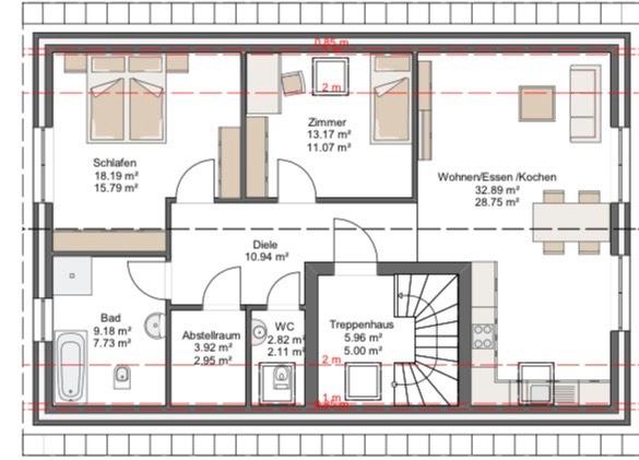 Dachgeschoßwohnung Fargau-Pratjau Pratjau - 3 Zimmer, 79 m&sup2;, 12&euro; | Angebot:26448150