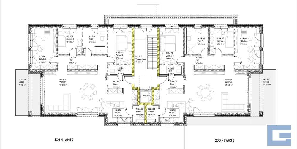 Etagenwohnung Kiel / Düsternbrook Düsternbrook - 4 Zimmer, 148 m&sup2;, 1.740.000&euro; | Angebot:25797543