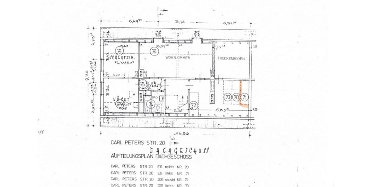 Erdgeschoßwohnung Kiel Neumühlen-Dietrichsdorf - 3 Zimmer, 51 m&sup2;, 160.000&euro; | Angebot:25807351