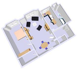 Dachgeschoßwohnung Kiel Gaarden-Ost - 2 Zimmer, 61 m&sup2;, 545&euro; | Angebot:24802742