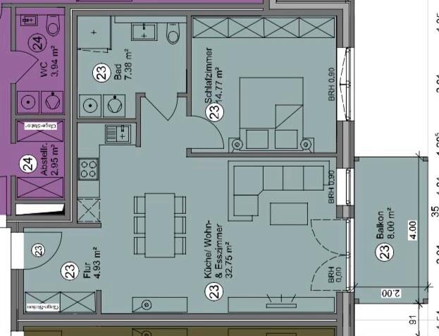 Etagenwohnung Lütjenburg - 2 Zimmer, 59 m&sup2;, 750&euro; | Angebot:25324555